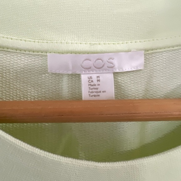 COS Asymmetric Gathered Cotton Top - Size M - Picture 5 of 6